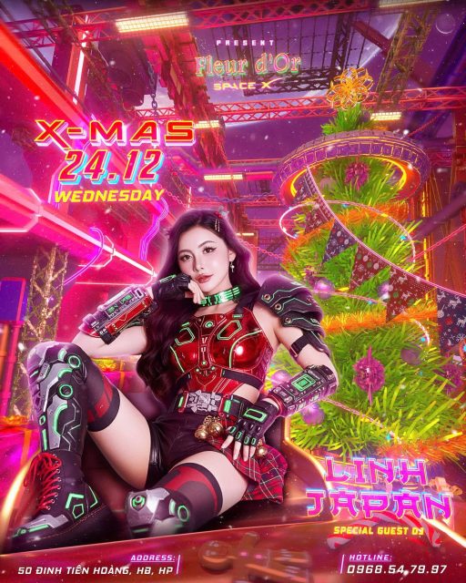 Nguyễn Linh Linh - Những ngày cuối năm 24/12 em có mặt ở Fleur d'Or - Space X Hải Phòng…