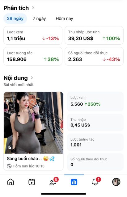 Bích Hoa Nguyễn - Mới bật kiếm tiền Facebook mà từ hôm qua đến hôm nay mà nhận về kết…